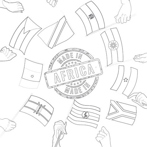 african flags coloring pages