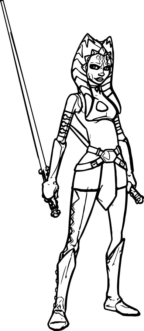 ahsoka coloring pages