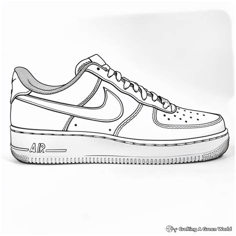 air force shoes coloring pages