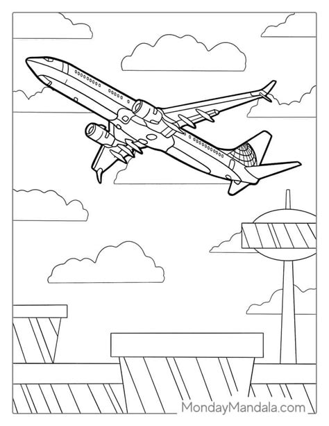 airplane coloring pages pdf