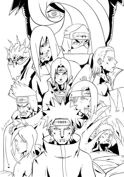 akatsuki coloring pages