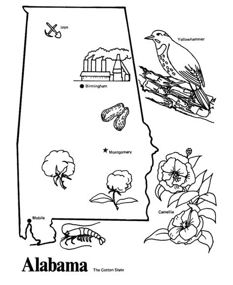 alabama coloring pages