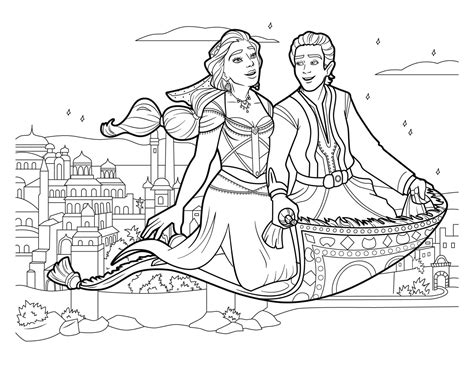 aladdin 2019 coloring pages