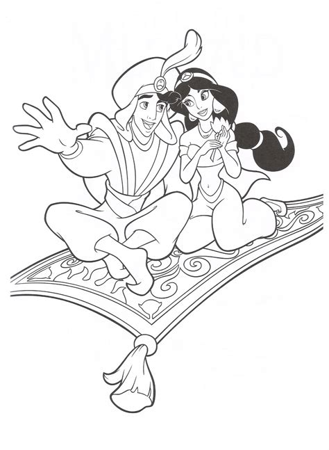 aladdin coloring pages