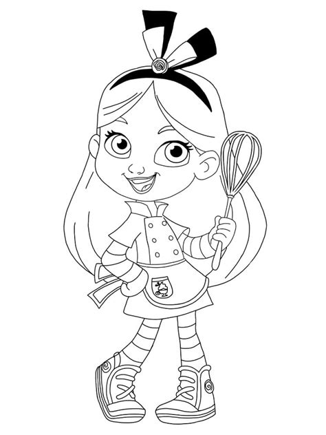 alice in wonderland bakery coloring pages