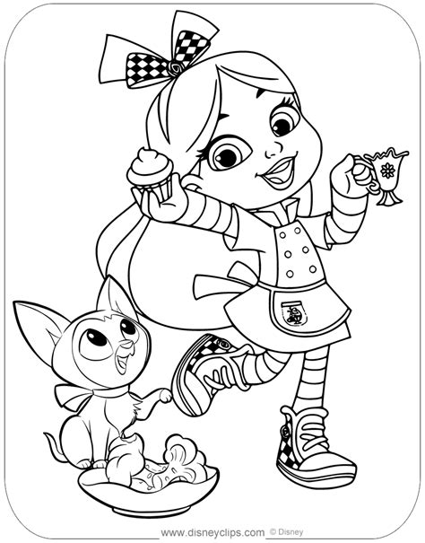 alice in wonderland bakery coloring pages