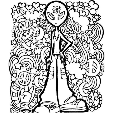 alien coloring pages for adults