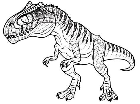 allosaurus coloring page