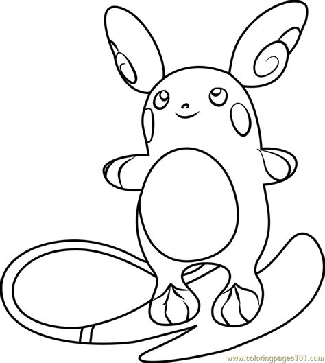 alola pokemon coloring pages