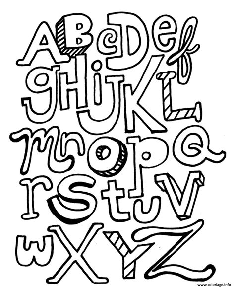alphabet coloring sheets az