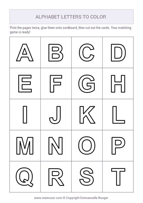 alphabet colouring
