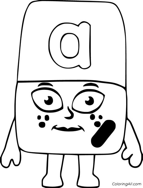 alphablocks coloring pages