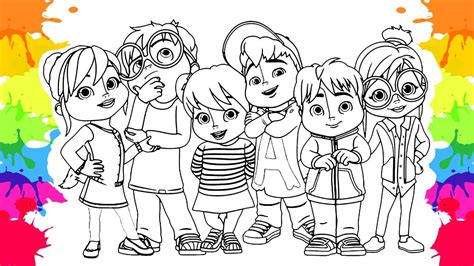 alvinnn and the chipmunks coloring pages