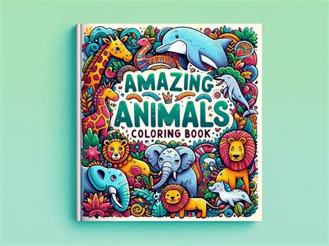 amazing animals colouring book