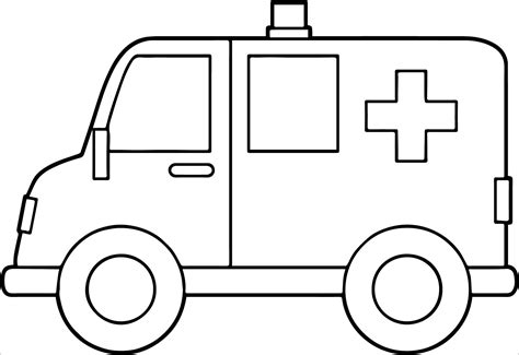 ambulance coloring pages printable