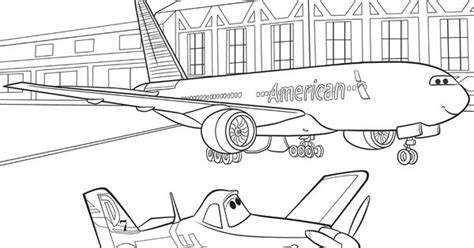 american airlines coloring pages