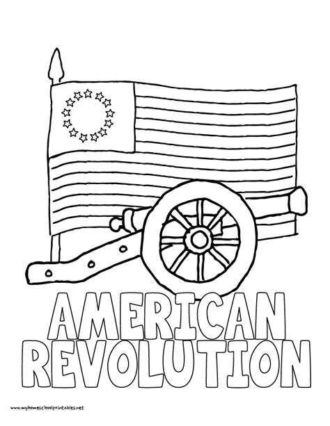 american revolution coloring pages