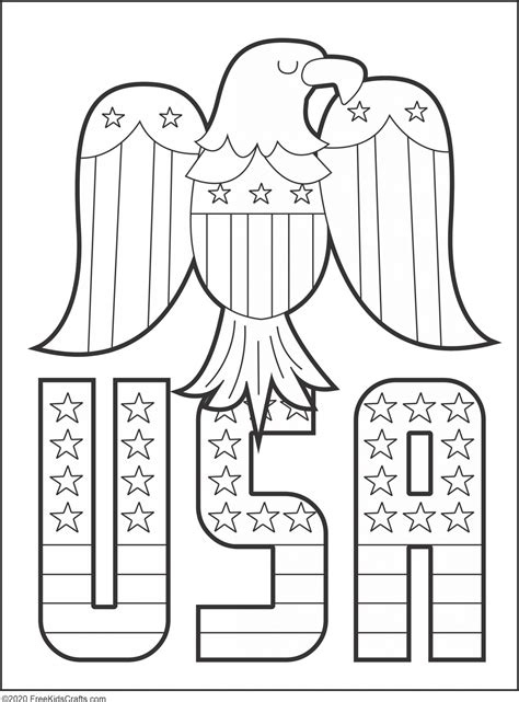 american symbols coloring pages