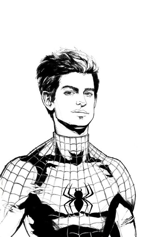 andrew garfield spiderman coloring pages