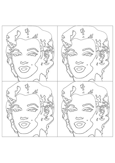 andy warhol coloring pages