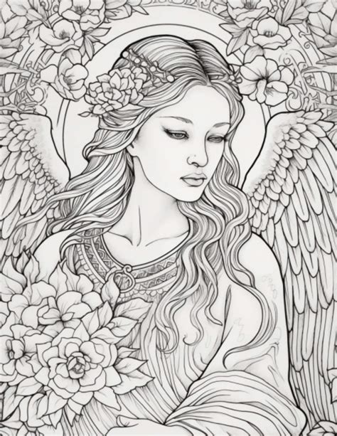 angel coloring books for adults