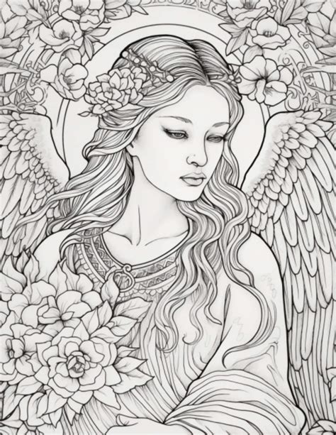 angel coloring books for adults