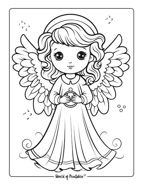angel coloring sheet