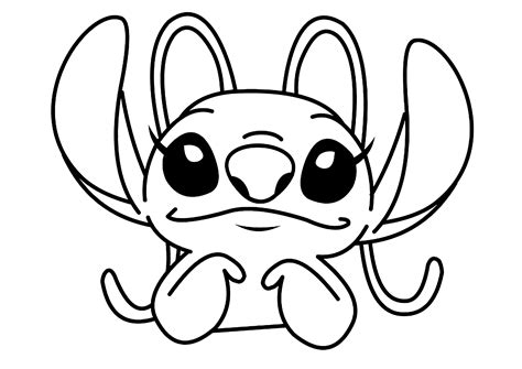 angel from lilo and stitch coloring pages