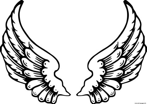 angel wing coloring pages