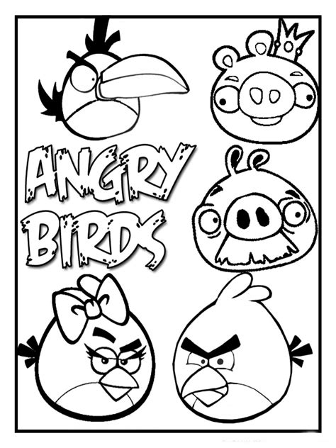 angry birds coloring pages