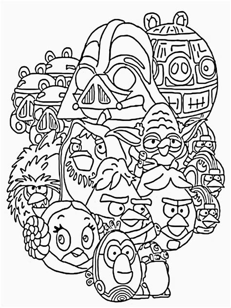 angry birds star wars coloring pages