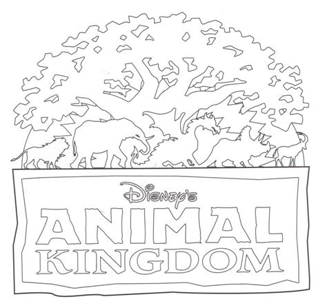 animal kingdom coloring page