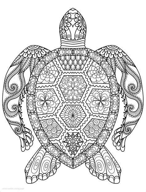 animal mandala coloring pages for adults