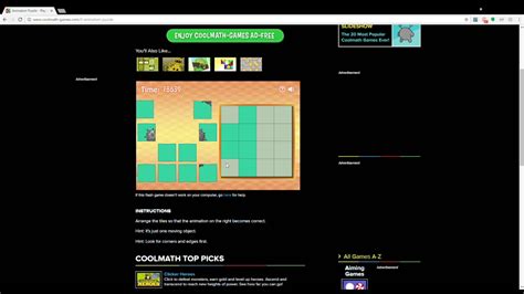 Animation Puzzle Walkthrough