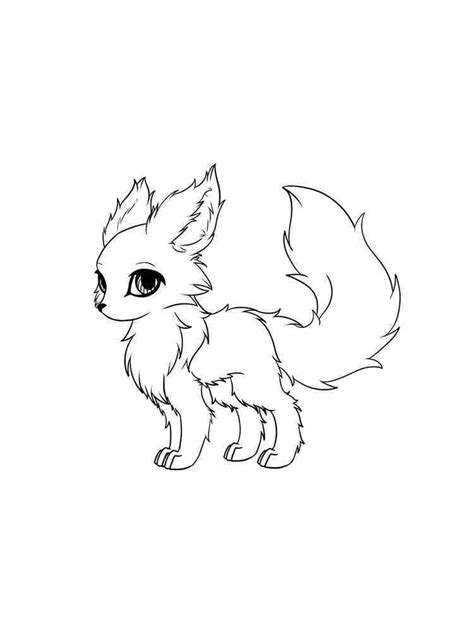 anime animals coloring pages