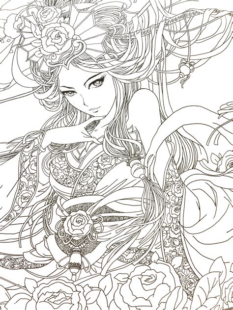 anime mandala coloring pages