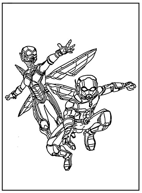 ant man and the wasp coloring pages