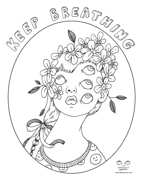 anxiety coloring pages printable