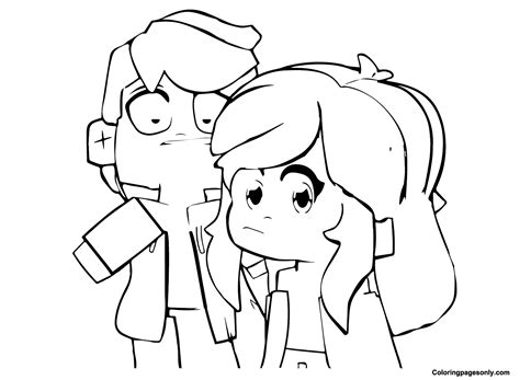 aphmau and aaron coloring pages