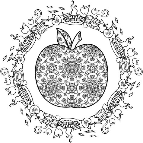 apple coloring pages for adults