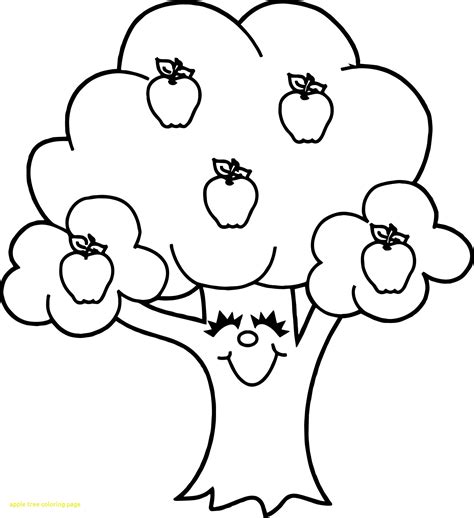 apple tree coloring page