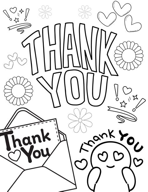 appreciation thank you coloring pages