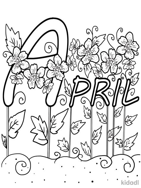 april coloring pages for adults
