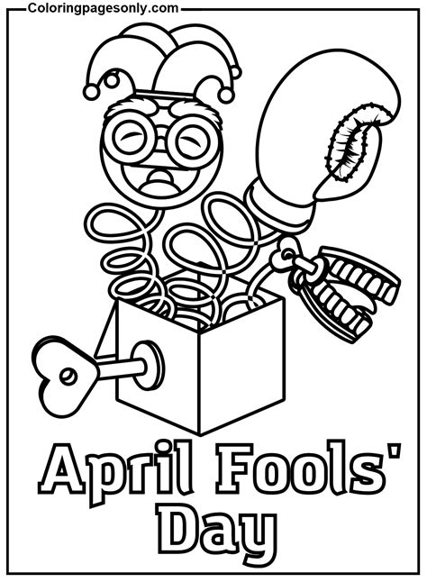 april fools day coloring pages
