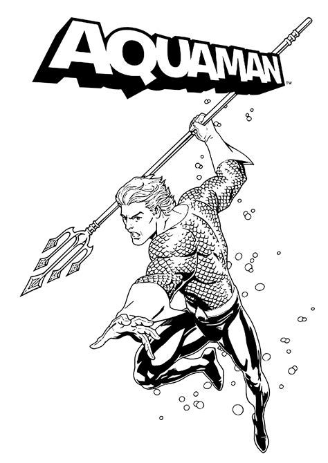 aquaman coloring pages