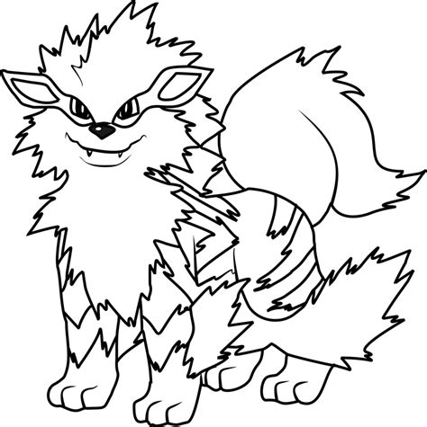 arcanine coloring pages