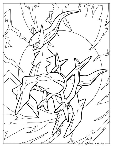 arceus coloring page