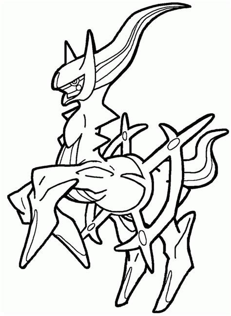 arceus coloring pages