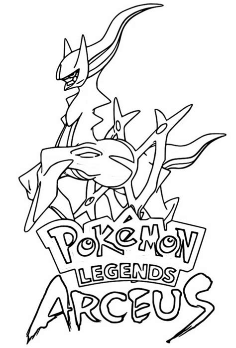 arceus pokemon coloring pages