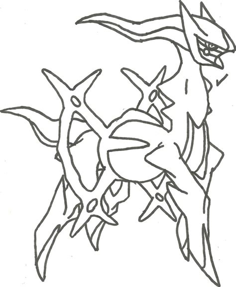 arceus pokemon colouring pages